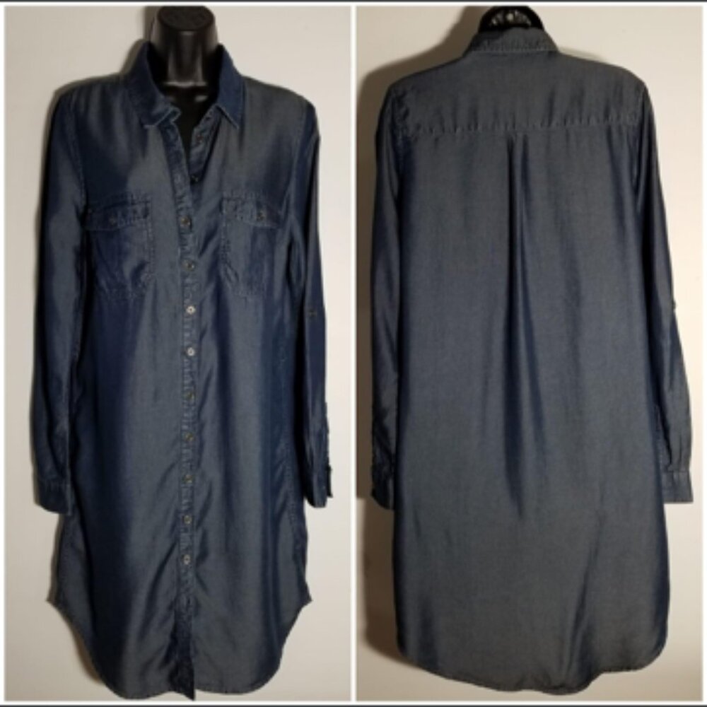 Parasuco long denim shirt/dress